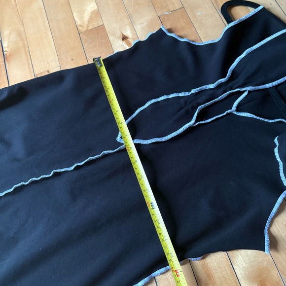 Eliza Faulkner Sz 2X Nicki Black Stretchy Short Bow Neck Dress - Picture 8 of 11